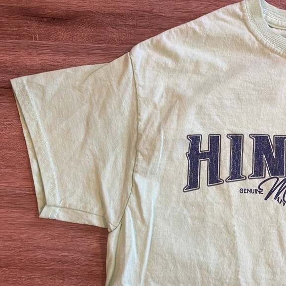 Hingham MA Fruit of the Loom Cotton Lime Green T-Shirt - Picture 2 of 5